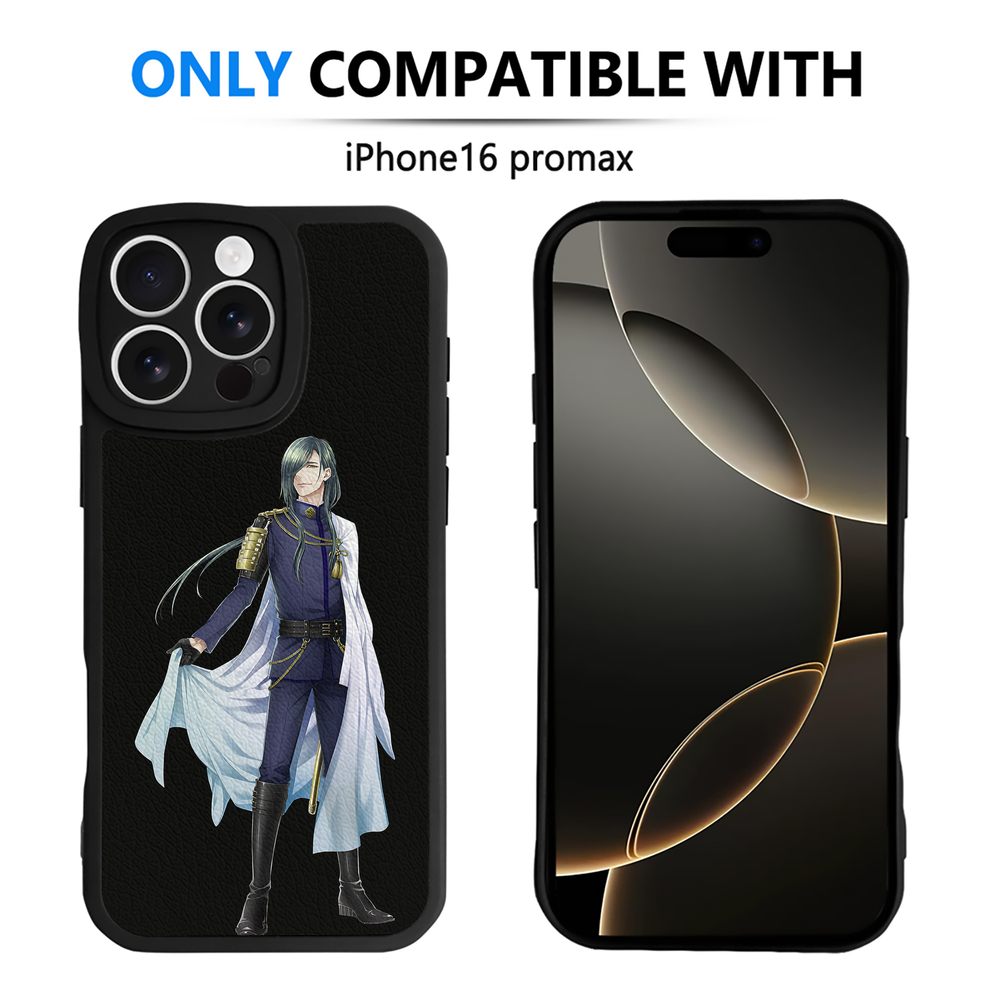 （画像用） 刀剣乱舞 Touken Ranbu 【iPhone 16シリーズ対応】シリコンスマホケース（レザー調） 材質：シリコン